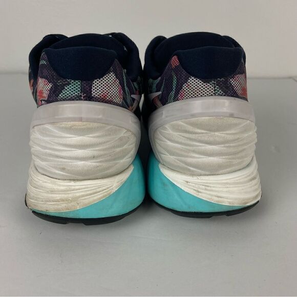 Nike‎ Sneakers Lunarglide 6 Photosynthesis Floral/Navy Men’s Size 15 Tropical - Picture 3 of 12